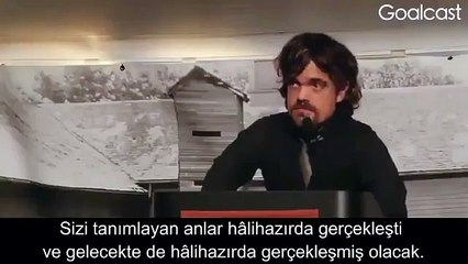 Game of Thrones&#39;un yıldızı Tyrion Lannister&#39;dan motivasyon konuşması