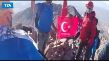 Dağcılardan, Erciyes'e 30 Ağustos zirve tırmanışı