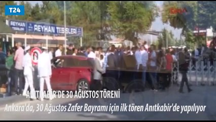 Anıtkabir&#39;de 30 Ağustos Zafer Bayramı töreni