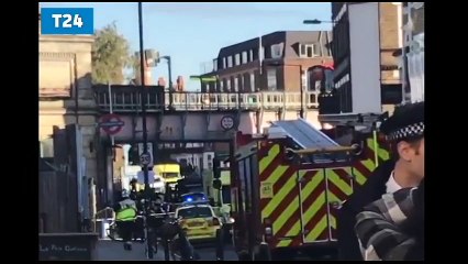 Londra'daki metro patlamasından ilk görüntüler!