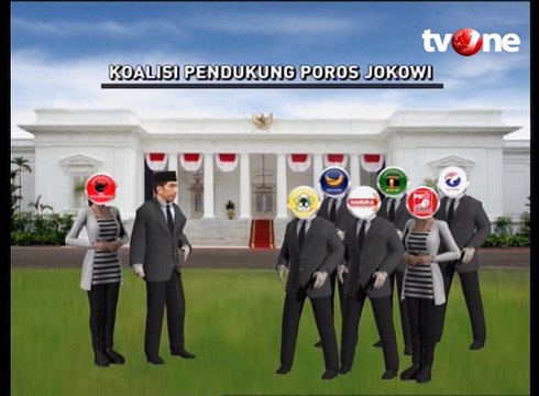 Koalisi Pendukung Poros Jokowi dan Prabowo