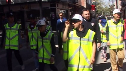 Engelli öğrenciler polisin uygulama çalışmasına katıldı - TOKAT