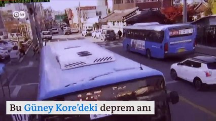 Güney Kore&#39;de yaşanan ikinci büyük depremin görüntüleri kameralara böyle yansıdı…