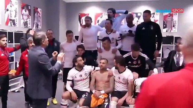 Şenol Güneş'ten soyunma odasında zafer konuşması