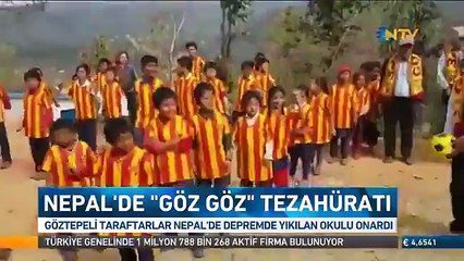 Nepal&#39;de &#39;Göz Göz&#39; tezahüratı