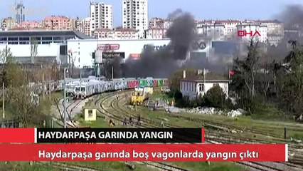 Haydarpaşa garında yangın çıktı