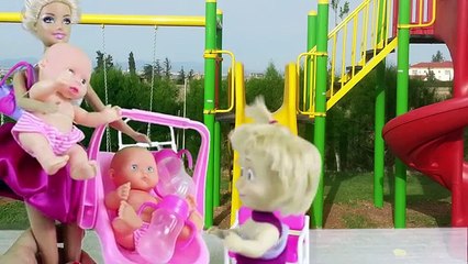 Barbie Maşa Ken ve Bebekler Parkta Kaza Yapıyorlar - Türkçe Çizgi Film