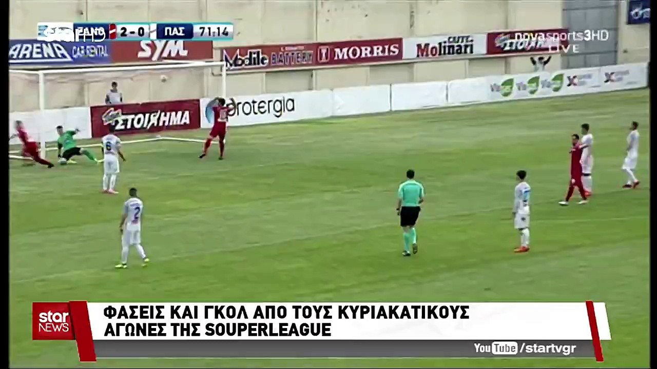 27η ΑΕΛ-Παναιτωλικός 4-2 2017-18 Star