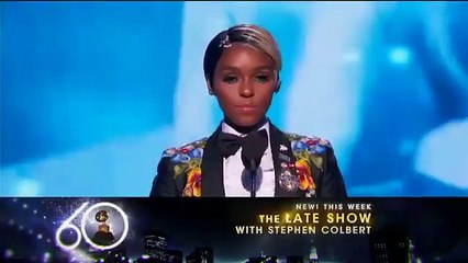 ABD&#39;li şarkıcı ve oyuncu Janelle Monáe, 60. yıl Grammy Ödül Töreni&#39;nde konuştu: Ücret eşitsizliği, taciz ve gücün kötüye kullanılması sonlanmalı!