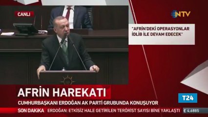 Erdoğan: Münbiç'e, topraklarını asıl sahiplerine teslim etmek için geleceğiz