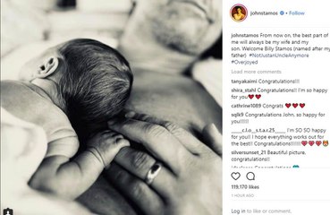 John Stamos is a dad