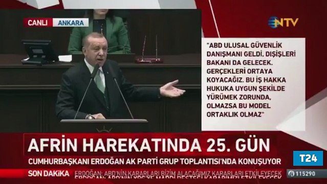 Cumhurbaşkanı Erdoğan'dan, ABD'ye Suriye tepkisi: Senin ne sınırın var?