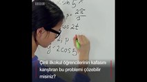 Çinli ilkokul öğrencilerinin kafasını karıştıran bu problemi çözebilir misiniz?