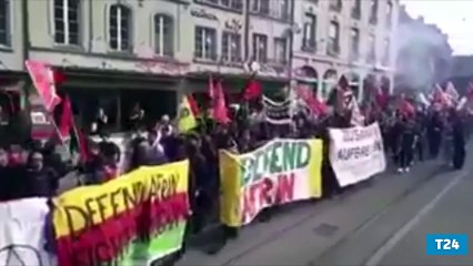 İsviçre polisinden Afrin protestosuna müdahale: 239 gözaltı