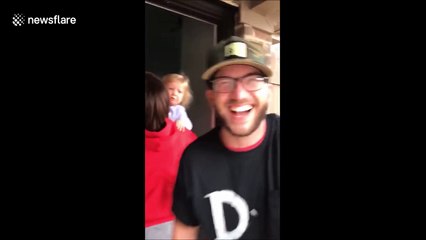 Couple surprises family and friends with pregnancy news