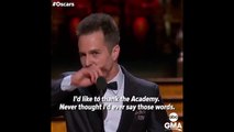 2018'in En İyi Yardımcı Erkek Oyuncu ödülünü, kariyerinde ilk kez Oscar'a aday gösterilen Sam Rockwell aldı