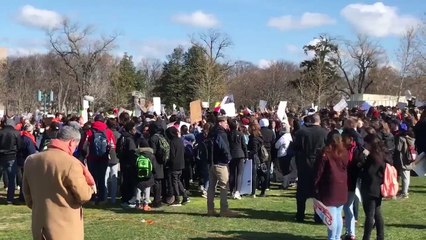 ABD'de binlerce kişi bireysel silahlanmayı protesto etti