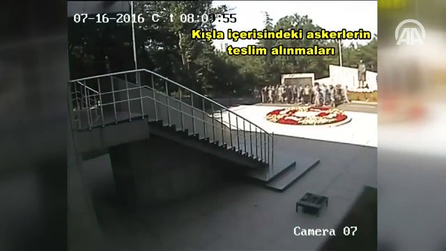 15 Temmuz gecesi Yunanistan'a kaçan darbecilerin karargâhtan çıkış görüntüleri ortaya çıktı
