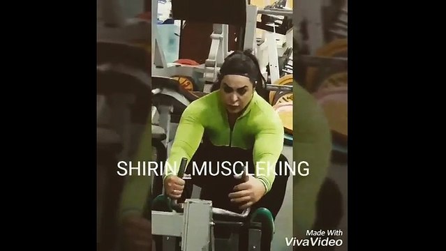 İran'ın ilk kadın vücut geliştirme sporcusu Şirin Nobahari