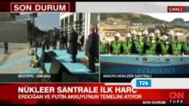 Akkuyu Nükleer Santrali'nin temeli atıldı