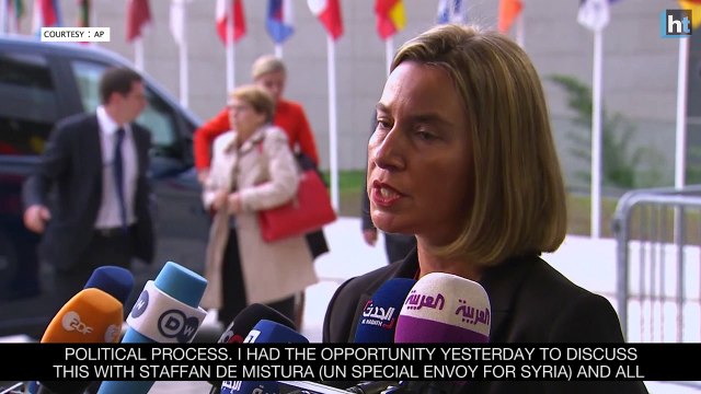 European Union's foreign ministers meet to discuss next steps on Syria