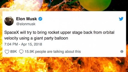 Elon Musk Wants to Land A Rocket With a 'Giant Party Balloon'