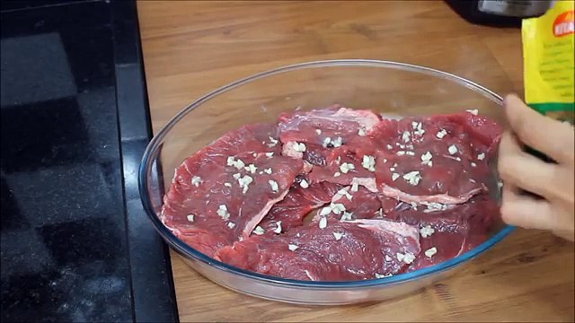 Bife na panela de pressão