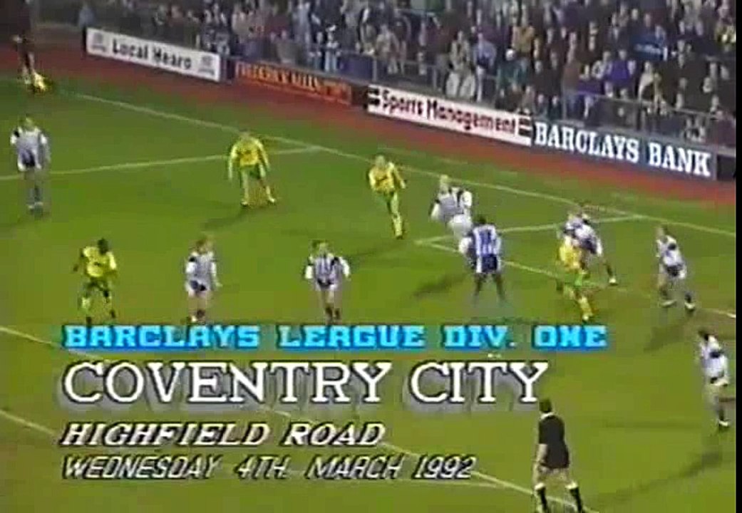 Coventry City - Norwich City 04-03-1992 Division One