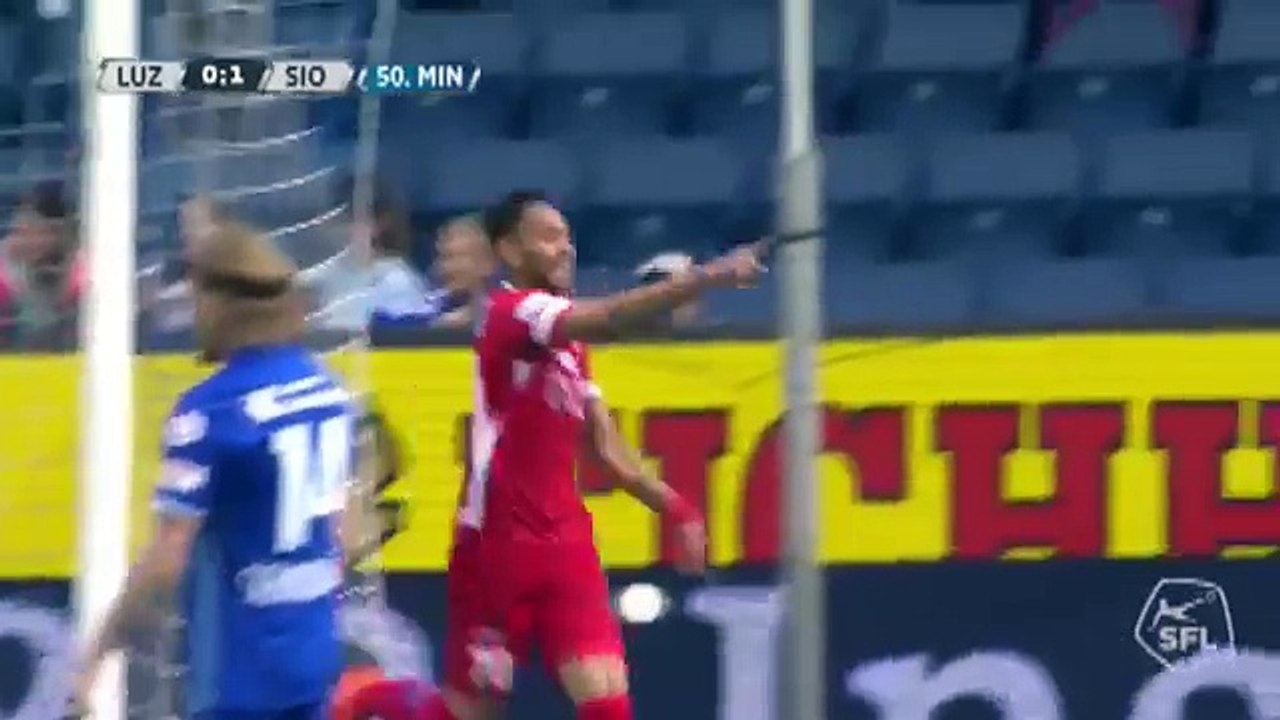 Luzern 0:1 Sion (Switzerland. Super League. 15 April 2018 )