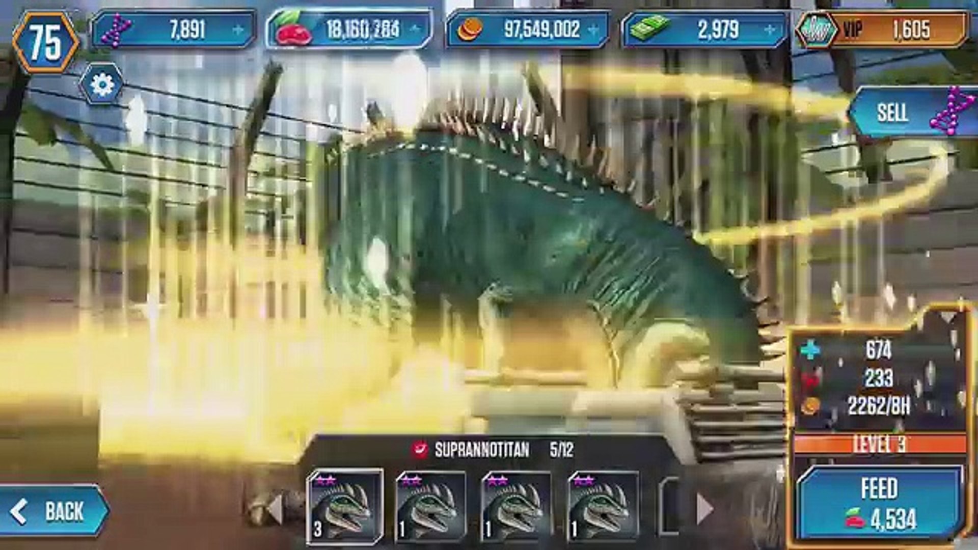 SUPRANNOTITAN LVL 40 - New SUPER RARE HYBRID - Jurassic World The Game –  Видео Dailymotion