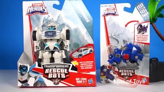 Transformers Rescue Bots Quickshadow and Valor the Lion Bot, Disney Fire & Rescue Surprises
