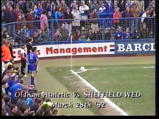 Oldham Athletic - Sheffield Wednesday 28-03-1992 Division One
