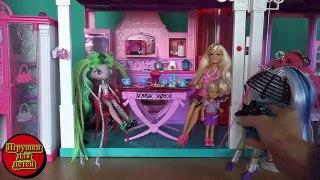 Видео с куклами Novi Stars, серия 467, телепорт шкаф для Барби, Нови Старс прощаются и улетают
