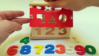 Learn to Count Numbers 0-9 with Wooden Toys Egg Numbers and Hidden Kinder Surprise Egg