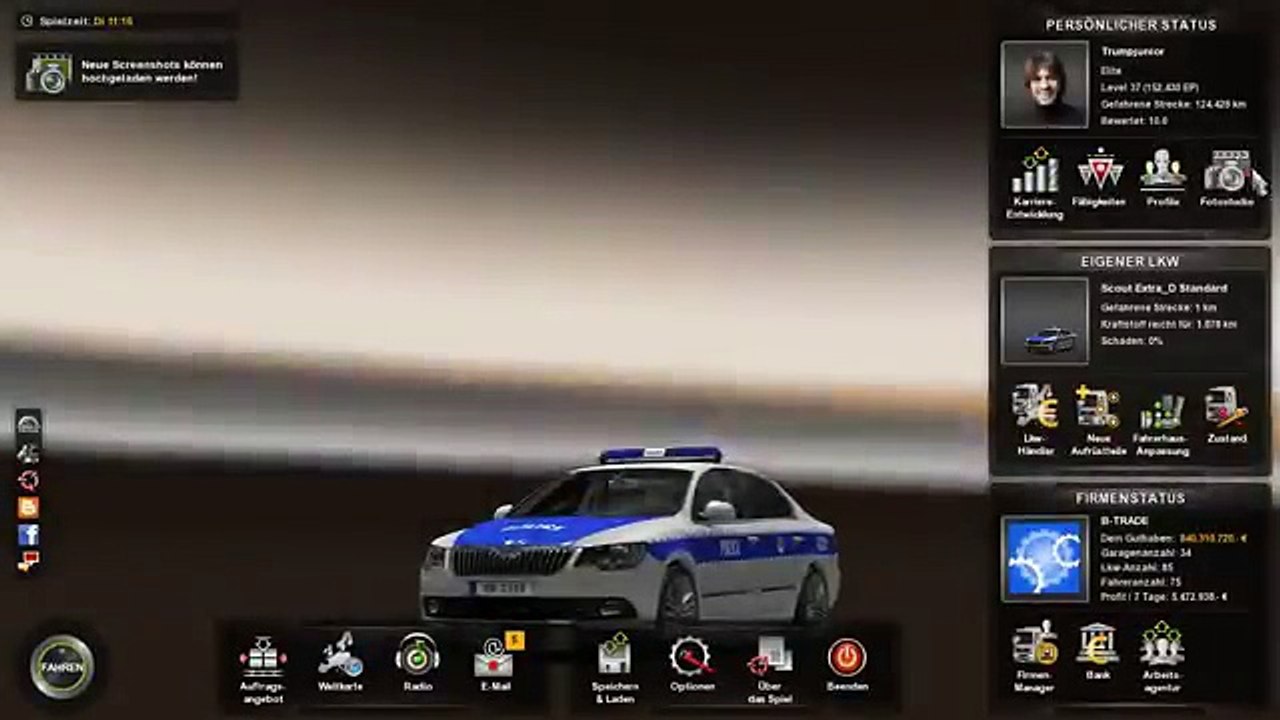 Skoda Police Driving [G27] - Euro Truck Simulator 2 | ETS2 |