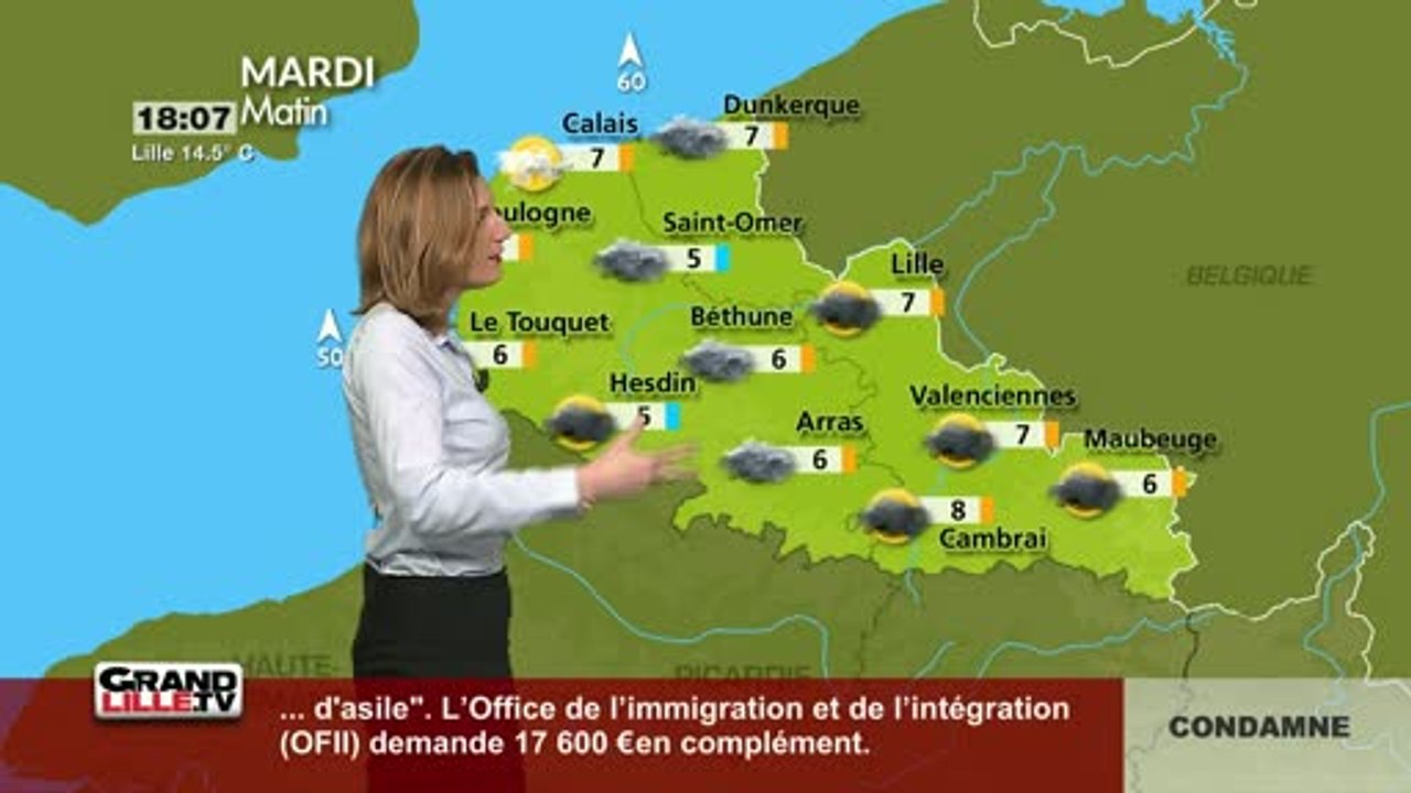 Les Prévisions Météo du 17 Avril 2018 (Lille)