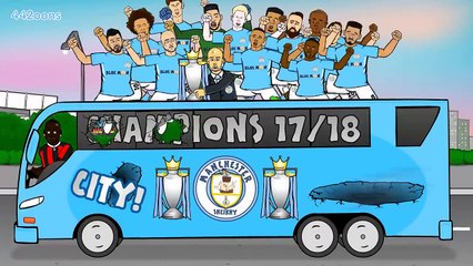 WHO WON THE LEAGUE? CITY! CITY! Man City - CHAMPIONS song, 2017-2018