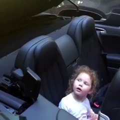bad dad terrifies little girl with child eating car