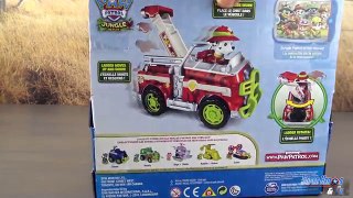 Pat Patrouille Camion Pompier Marcus Jungle Rescue Paw Patrol Jouet Toy Review Patrulla de Cachorros