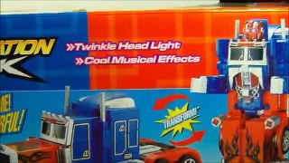 TRANSFORMING RC OPTIMUS PRIME REMOTE CONTROL TOY ROBOT TRUCK REVIEW