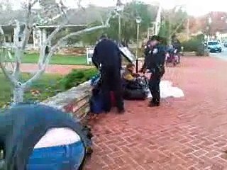 SCPD taking Homeless Property Illegally Freedom Sleepers