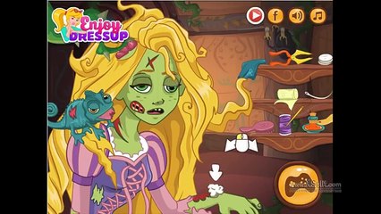 Disney Princess Rapunzel Zombie Curse And Vampire Resurrection Game Compilation
