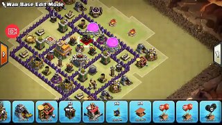 TH 7(TOWN HALL 7) ANTI 2 STARS WAR BASE || SPEEDBUILD + REPLAYS || CLASH OF CLANS