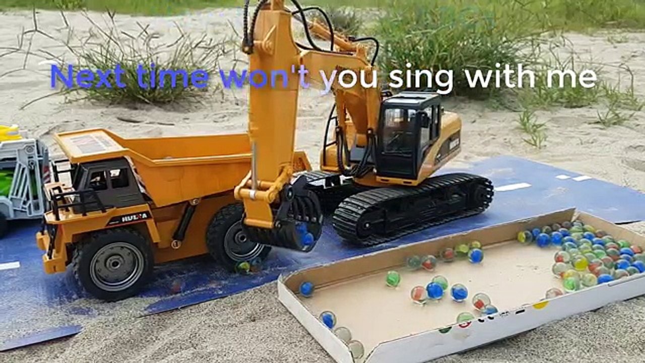 Trucks for children | Cars for kids videos | Excavator, cranes | Song for kids | Bibikids.