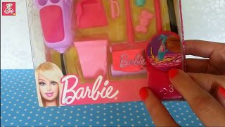 Барби Акссесуары ♥ Распаковка и Обзор трех наборов аксессуаров для Барби