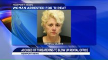 Woman Arrested for Allegedly Threatening to Blow Up Rental Office