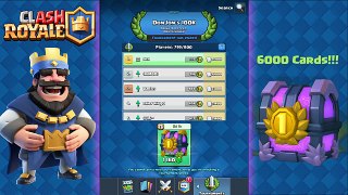 Clash Royale - 6000 CARDS Tournament Chest Opening! First Ever!