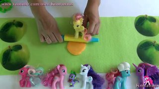 My Little Pony sculpt with pony Fluttershy Play Doh Мой маленький пони лепим вместе с пони Флаттерша