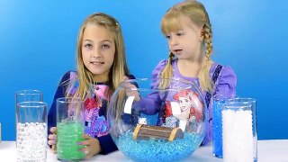 ORBEEZ ARIELS LIGHT UP POOL WITH GIANT ORBEEZ, TREASURE & AURORA! HOW TO MAKE IT! PLP TV