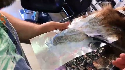 balayage en reto de color 4, paso a paso